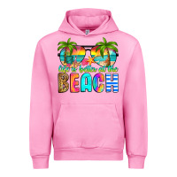 Fuchsia Pink life is better at the beach Urban Hoodie - RanaPortraitStore