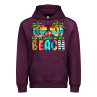 Mauve Wine life is better at the beach Urban Hoodie - RanaPortraitStore