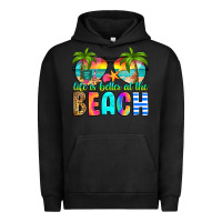 Pigment Black life is better at the beach Urban Hoodie - RanaPortraitStore