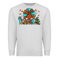 Dove Grey thankful turkey Premium Sweatshirt - JahusDesignShop