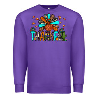 Purple thankful turkey Premium Sweatshirt - JahusDesignShop