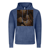 Vintage Denim melanin american flag seamless pattern Vintage Hoodie - BundleAndBundleShop