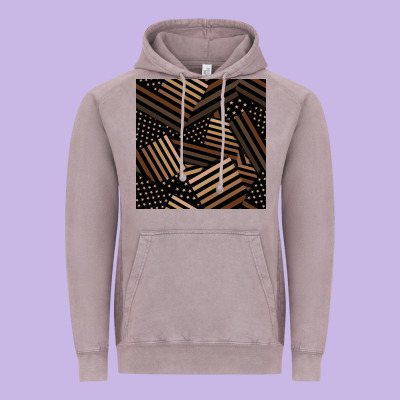 Melanin American Flag Seamless Pattern Vintage Hoodie Designed By Bundleandbundleshop