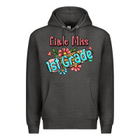 Charcoal Heather little miss first grade Premium Hoodie - Jasminsmagicworld