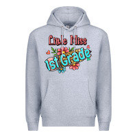 Heather Grey little miss first grade Premium Hoodie - Jasminsmagicworld