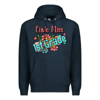 Navy little miss first grade Premium Hoodie - Jasminsmagicworld