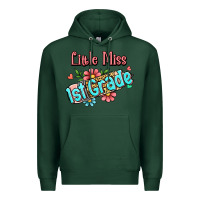 Sports Green little miss first grade Premium Hoodie - Jasminsmagicworld