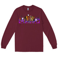 Burgundy halloween mini libbey glass Long Sleeve Tee - BundleAndBundleShop