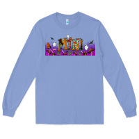 Colony Blue halloween mini libbey glass Long Sleeve Tee - BundleAndBundleShop