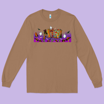 Halloween Mini Libbey Glass Long Sleeve Tee Designed By Bundleandbundleshop
