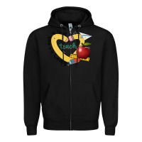 Black teaching is a work of heart Zipper Hoodie - JahusDesignShop