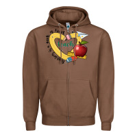 Chestnut teaching is a work of heart Zipper Hoodie - JahusDesignShop