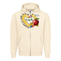 Sandshell teaching is a work of heart Zipper Hoodie - JahusDesignShop