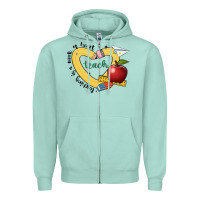 Seafoam teaching is a work of heart Zipper Hoodie - JahusDesignShop
