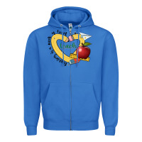True Royal teaching is a work of heart Zipper Hoodie - JahusDesignShop
