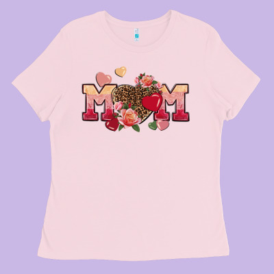 Valentine's Day Mom Ladies Tee Designed By Fadigitalartstudio