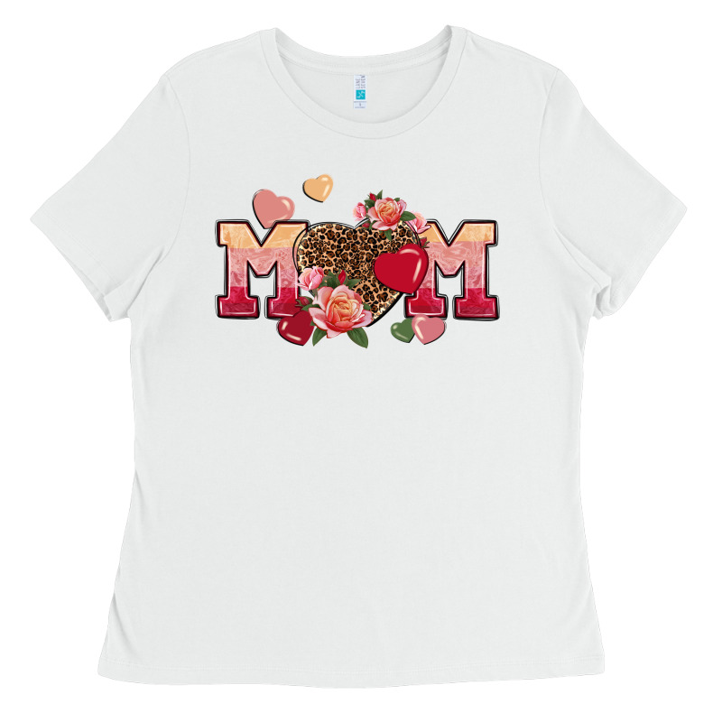 Valentine's Day Mom Ladies Tee by FaDigitalArtStudio | Teevron