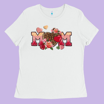 Valentine's Day Mom Ladies Tee Designed By Fadigitalartstudio