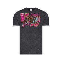 Vintage Black small town girl with flowers bbs Vintage Tee - BundleAndBundleShop