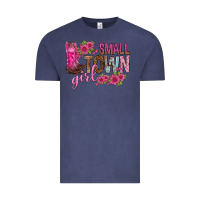 Vintage Denim small town girl with flowers bbs Vintage Tee - BundleAndBundleShop