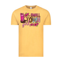 Vintage Mustard small town girl with flowers bbs Vintage Tee - BundleAndBundleShop