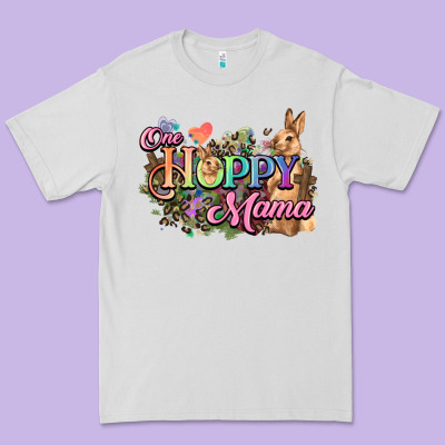 One Hoppy Mama Easter Day Premium Tee Designed By Howdyjamesfarm