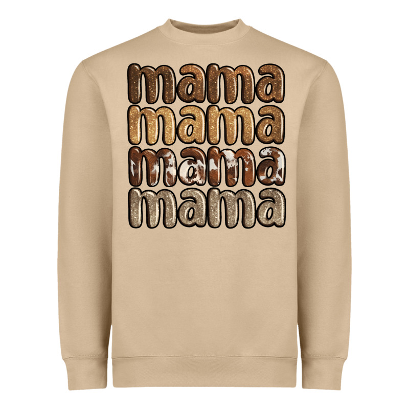 Faux Sequins Mama Heavyweight Sweatshirt by JahusDesignShop | Teevron