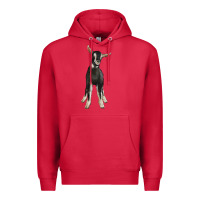 Cardinal Hand Drawn Baby Alpine Goat Premium Hoodie - LillyAllenDesigns