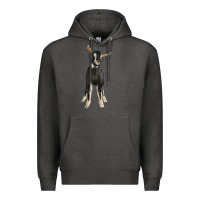 Charcoal Heather Hand Drawn Baby Alpine Goat Premium Hoodie - LillyAllenDesigns
