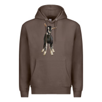 Coffee Hand Drawn Baby Alpine Goat Premium Hoodie - LillyAllenDesigns