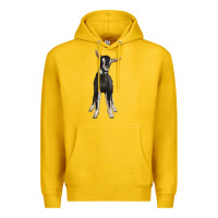 Lemon Hand Drawn Baby Alpine Goat Premium Hoodie - LillyAllenDesigns