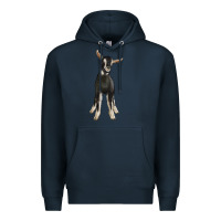 Navy Hand Drawn Baby Alpine Goat Premium Hoodie - LillyAllenDesigns