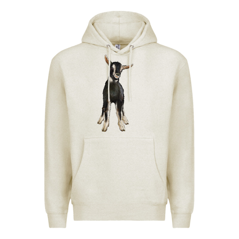 Hand Drawn Baby Alpine Goat Premium Hoodie by LillyAllenDesigns | Teevron