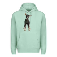 Seafoam Hand Drawn Baby Alpine Goat Premium Hoodie - LillyAllenDesigns