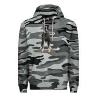 Slate Camo Hand Drawn Baby Alpine Goat Premium Hoodie - LillyAllenDesigns