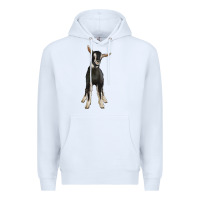 White Hand Drawn Baby Alpine Goat Premium Hoodie - LillyAllenDesigns