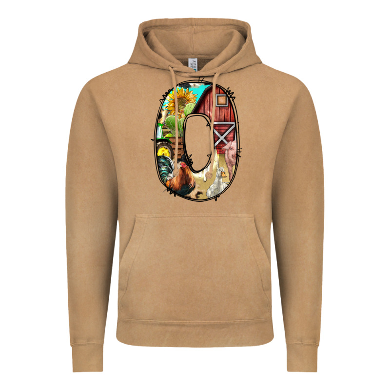 Farm Life Alphabet Lowercase Letters O Vintage Hoodie by BundleAndBundleShop | Teevron