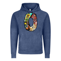 Vintage Denim farm life alphabet lowercase letters o Vintage Hoodie - BundleAndBundleShop
