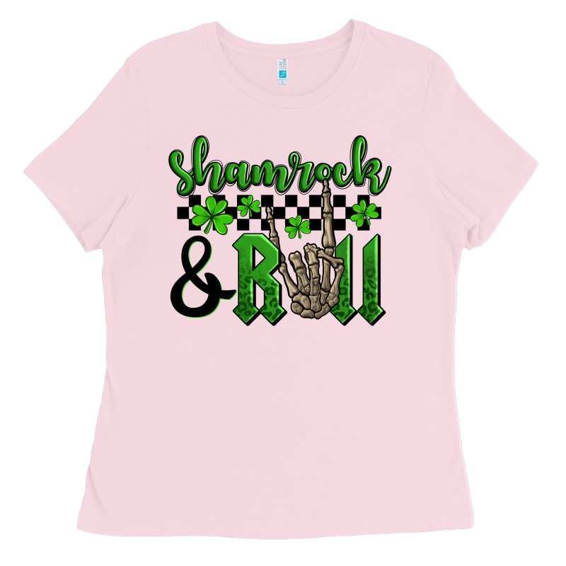 St. Patrick's Day Shamrock And Roll Ladies Tee by OliviaCreatesArt | Teevron