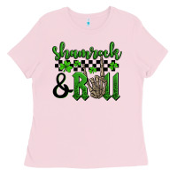 St. Patrick's Day Shamrock And Roll Ladies Tee | Teevron