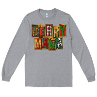 Heather Grey merry mama Long Sleeve Tee - FaDigitalArtStudio