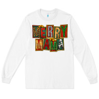 White merry mama Long Sleeve Tee - FaDigitalArtStudio