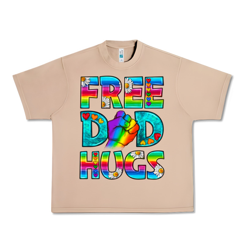 Pride Lgbtq Free Dad Hugs Urban Heavy Tee by BundleAndBundleShop | Teevron