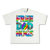 Pistachio Pride LGBTQ Free Dad Hugs Urban Heavy Tee - BundleAndBundleShop
