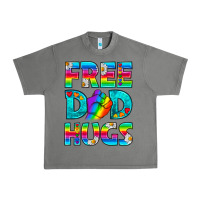 Tornado Pride LGBTQ Free Dad Hugs Urban Heavy Tee - BundleAndBundleShop