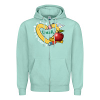 Seafoam teaching is a work of heart Zipper Hoodie - JahusDesignShop