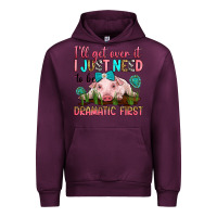 Mauve Wine i'll get over it i just need to be dramatic first Urban Hoodie - RanaPortraitStore