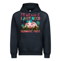 Navy i'll get over it i just need to be dramatic first Urban Hoodie - RanaPortraitStore