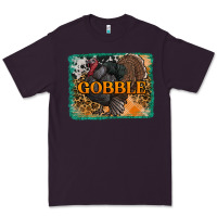 Plum thanksgiving turkey gobble with background Premium Tee - RanaPortraitStore