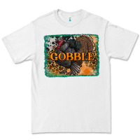 White thanksgiving turkey gobble with background Premium Tee - RanaPortraitStore